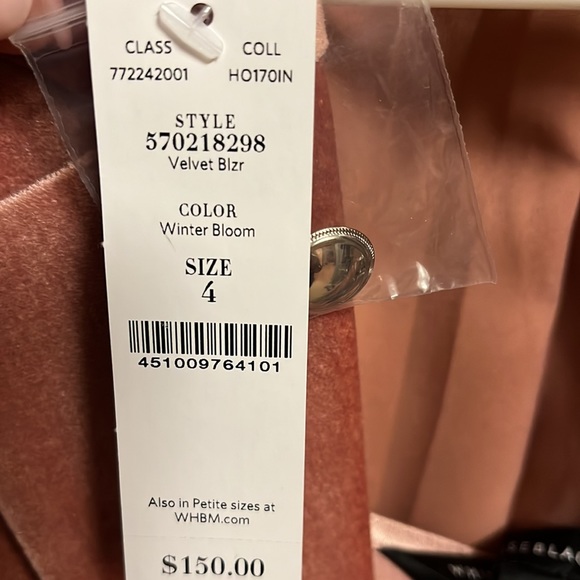 COPY - Elegant velvet blazer. - Picture 3 of 3